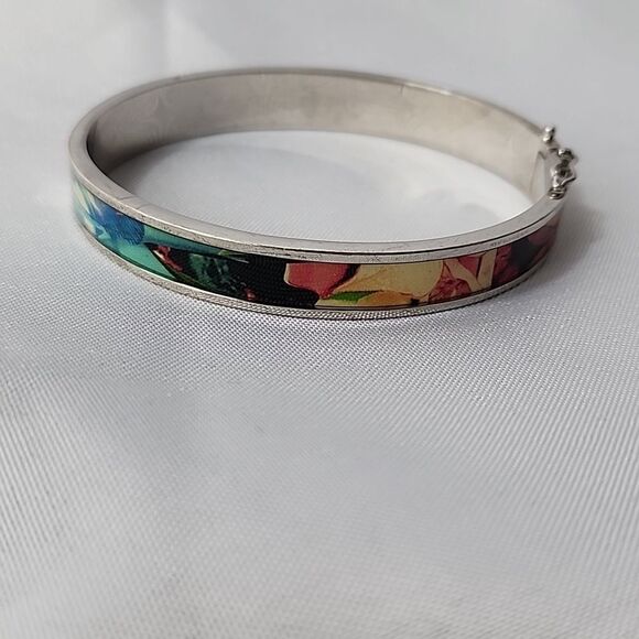 Christian Lacroix Colorful Hinged Bracelet With Safety - Picture 12 of 15